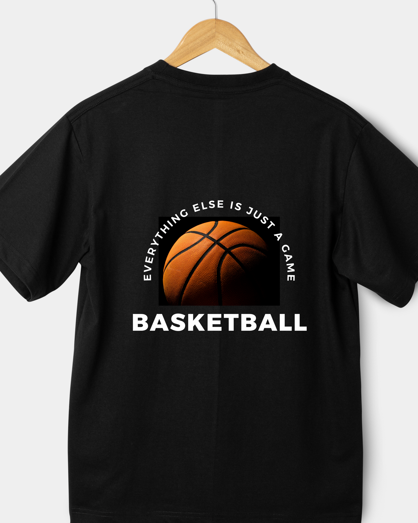 BASKET BALL BLACK - COTTON T-SHIRTS