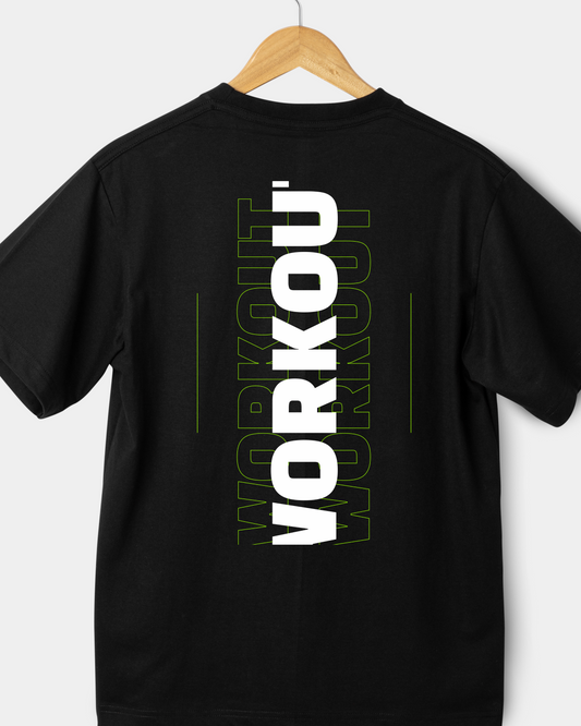WORKOUT BLACK - COTTON T-SHIRTS