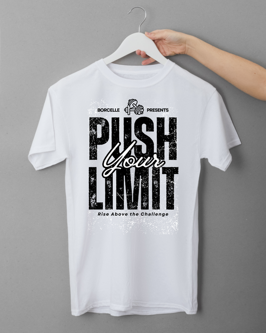 PUSH YOUR LIMIT BLACK - COTTON T-SHIRTS