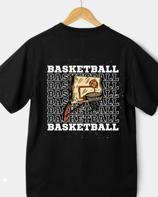 BASKETBALL BLACK - COTTON T-SHIRTS